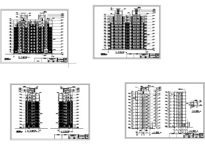 某十五层住宅楼建筑结构水电施工图 CAD_图1