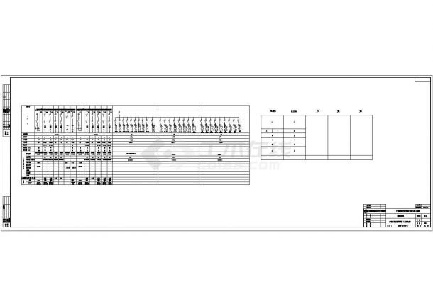 【南京】某地铁车站电气动力全套cad施工设计图纸(含设备层照明总箱配电系统图)-图一
