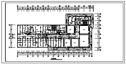 某市八层带地下室医院综合楼电气施工cad图(含照明，消防设计)-图二