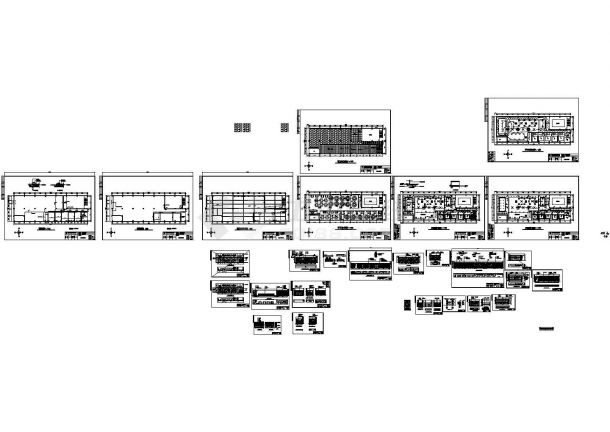 复古地方特色湘菜馆室内设计施工图（含效果图）-图二