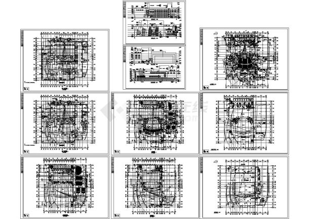 北京市某5层大型影剧院建筑设计CAD施工图-图一