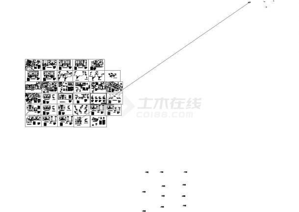 【南京】天然气小区庭院总平面CAD图纸-图一