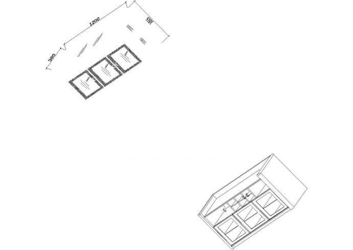 餐柜家具cad全套生产图纸（3套）cad施工图设计_图1