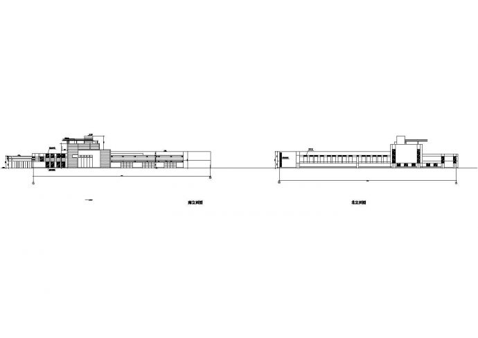 [北京]某三层科普展览馆建筑施工图（含效果图） cad施工图设计_图1