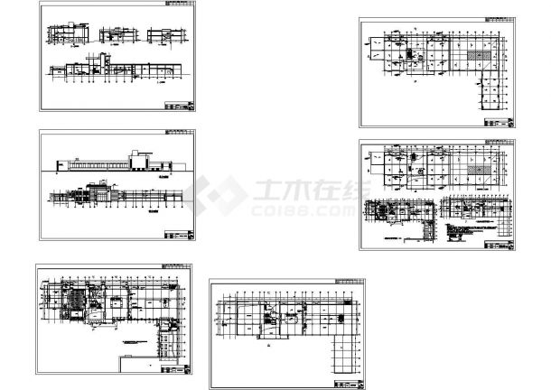 [北京]某三层科普展览馆建筑施工图（含效果图） cad施工图设计-图二