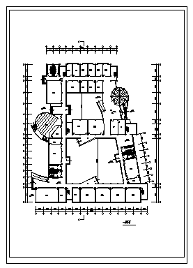 四层现代小学教学楼建筑设计cad图，共六张_图1