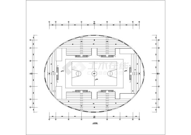 2+1夹层体育馆建筑设计图，含设计说明-图一