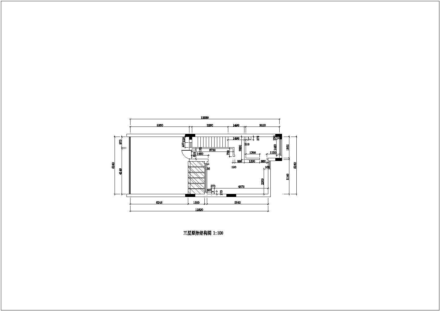 某田园风格三层别墅室内装修设计cad全套施工图（含实景图）