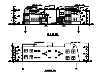 二层框架结构幼儿园建筑设计cad图，共八张_图1