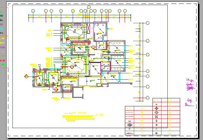 某二层豪华法式别墅室内装修设计cad全套施工图（含设计说明，含给排水设计，含电气设计）_图1