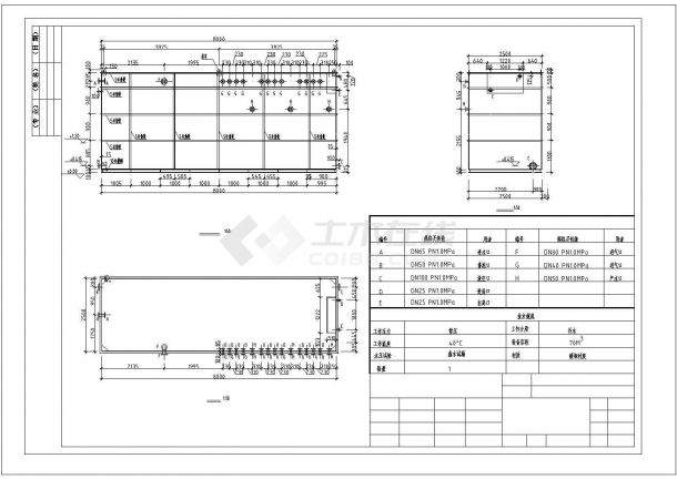 奥林匹克公园网球中心MBR污水处理系统投标CAD图纸设计-图一