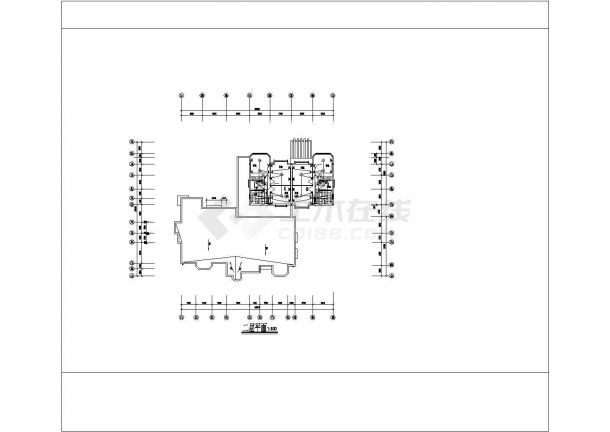 售楼处样板房CAD电气图-图二