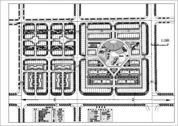 用地总面积91448.34平米开发区设计规划CAD图-图一