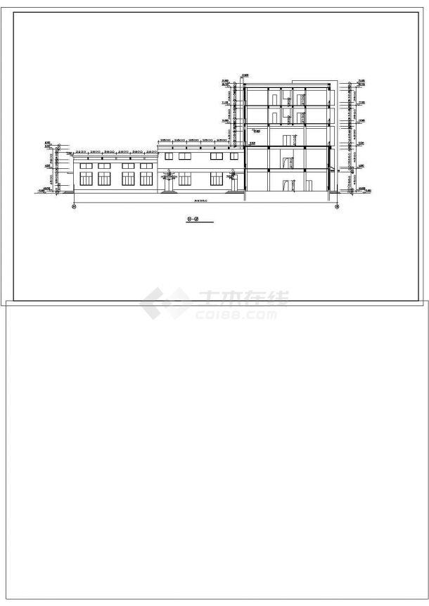 某地区现代商贸综合楼建筑方案全套设计施工CAD图纸-图一