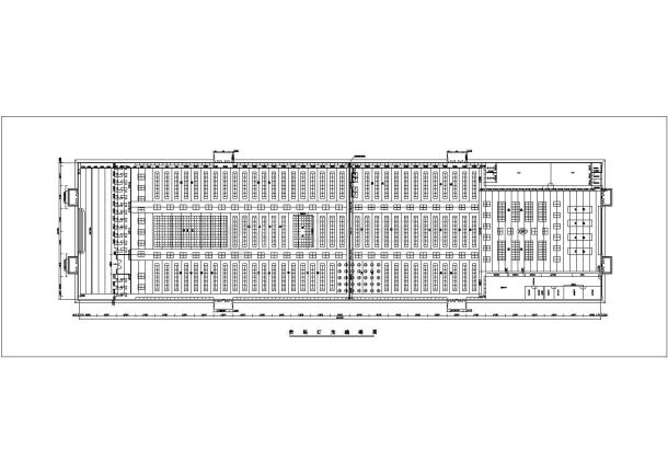 常州市某1400平米单层大型百货商场内部全套装修施工设计CAD图纸-图一