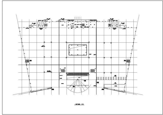 武汉市某商业街1万平米2层框架结构百货商场建筑设计CAD图纸_图1
