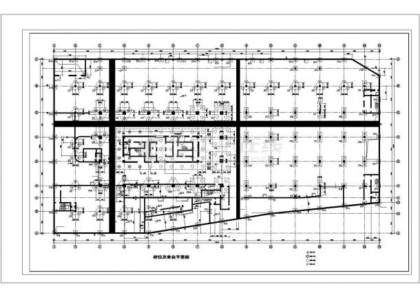 某精细基础及地下室结构设计参考CAD详图-图一