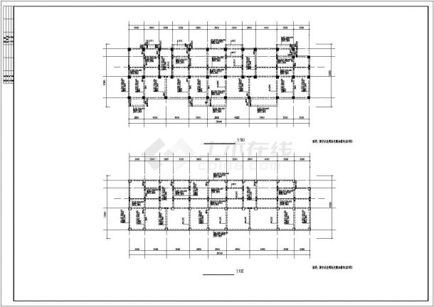 某小区钢筋混凝土框架结构抗震设防烈度7度多层住宅楼工程方案设计施工图（含结构设计说明）-图一