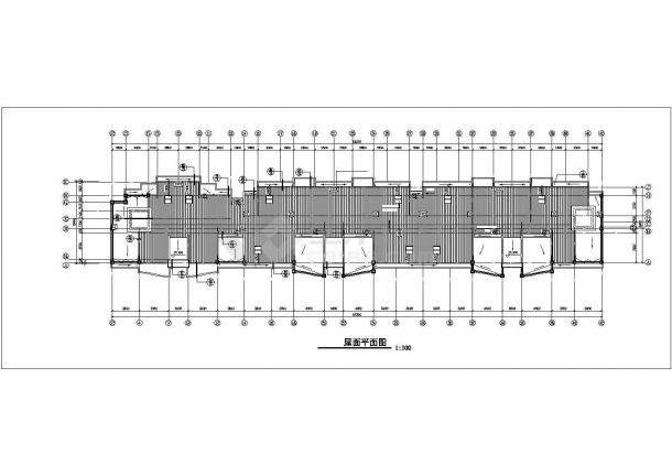6层框混结构商住楼平面设计CAD图纸（含阁楼层和夹层/底层商铺）-图一