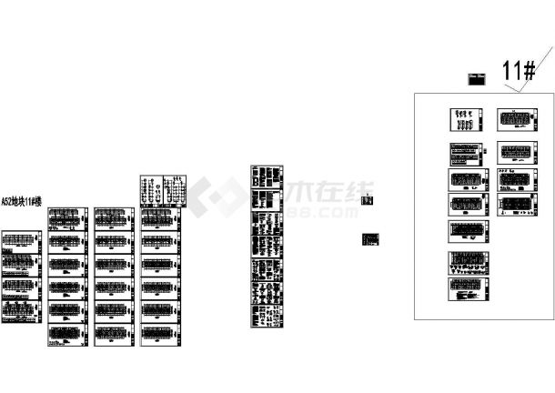 地上11层剪力墙结构住宅楼结构施工图（地下二层），42张图纸-图一