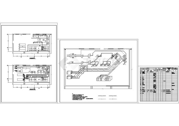办公楼设计_厂房设计_办公楼及厂房的风机盘管设计cad图纸-图二