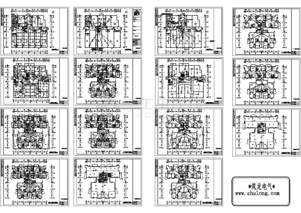 [福建]十二层大型综合楼全套电气施工图纸（含商店、办公及住宅）-图二