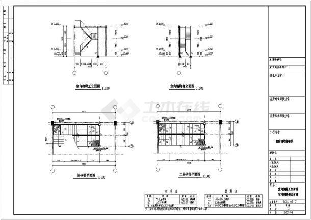 通辽单跨门式钢架钢结构详细建筑施工图-图二