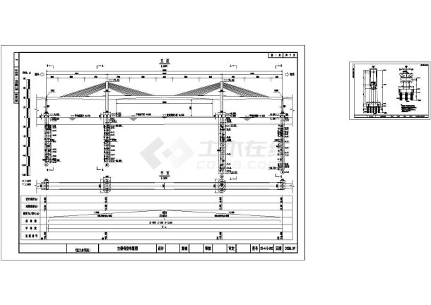 （126+238+126预应力混凝土矮塔斜拉桥施工图214张-图二