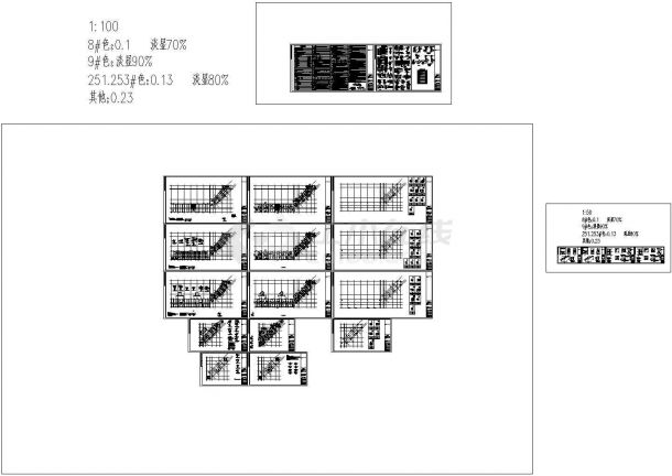 地上三层框架结构商业楼结构施工图CAD-图一