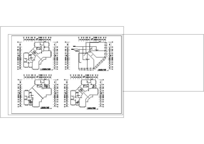 5套多层住宅施工图纸，含设计说明_图1