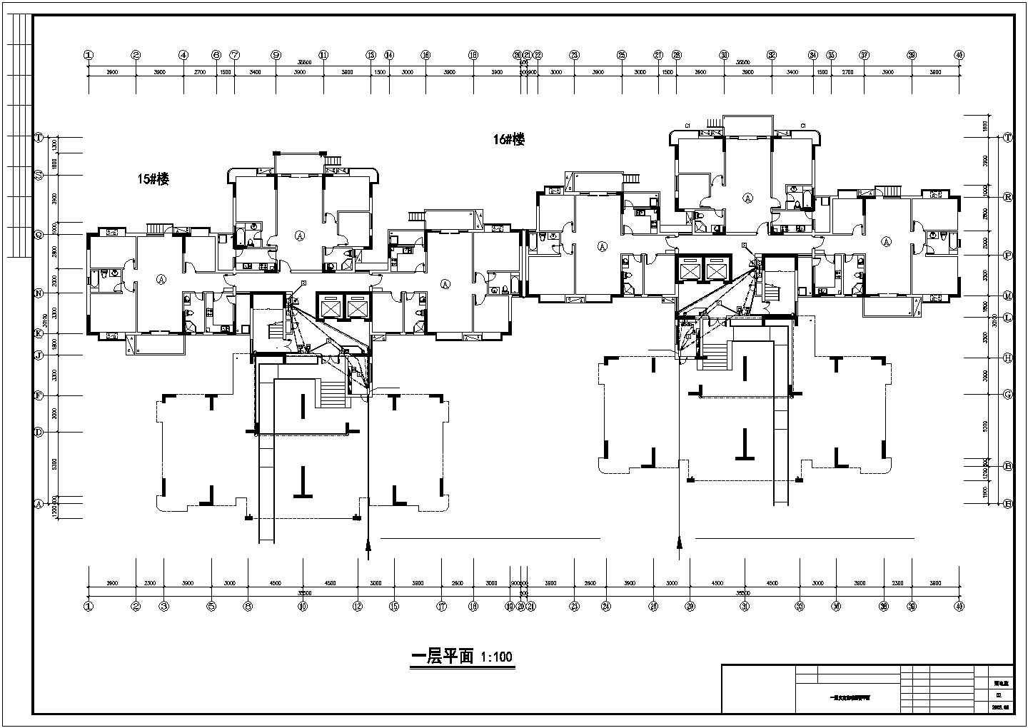 某小区十六层强弱电图纸