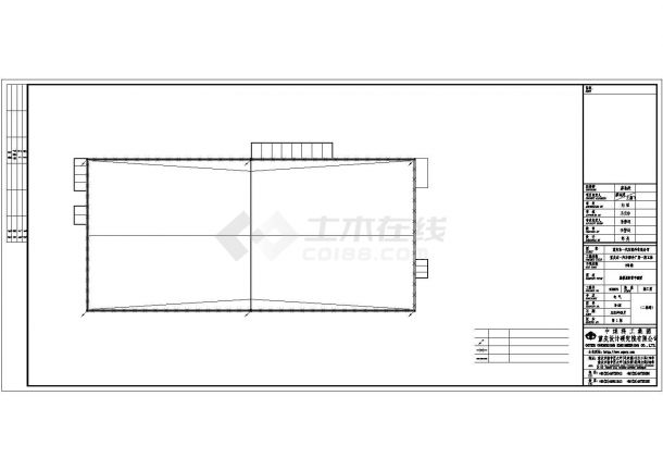 某单层钢框架结构厂房设计方案CAD图纸-图一