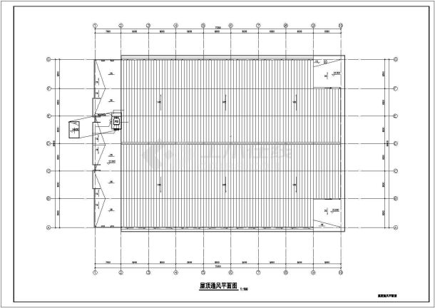 某3层中学体育馆多联机空调设计图-图一