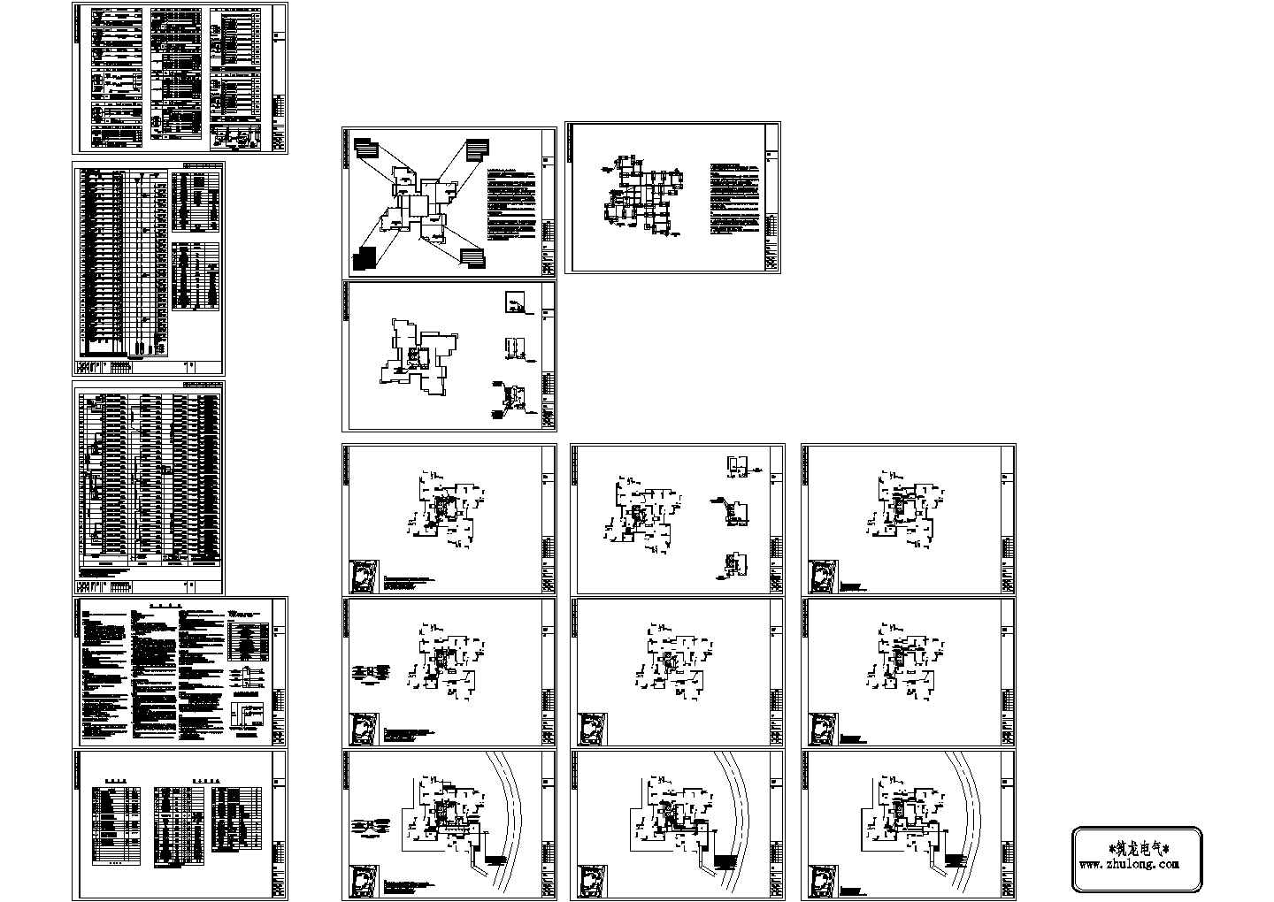 32层小区住宅楼电气施工图纸