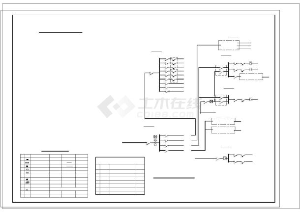 地下车库CAD电气施工图-图二