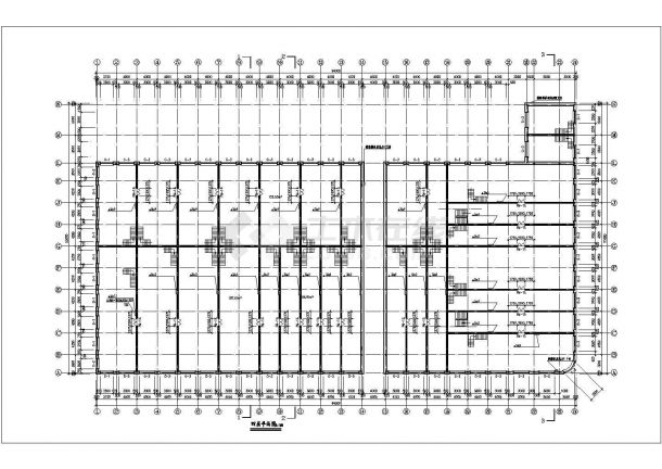 广州某商业街1.5万平米四层框架结构百货商场建筑设计CAD图纸-图一