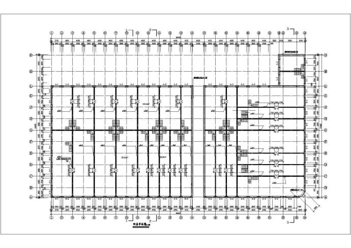 广州某商业街1.5万平米四层框架结构百货商场建筑设计CAD图纸_图1