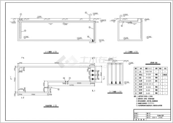 【临沂市】某小区中水工程工艺流程设计图-图二