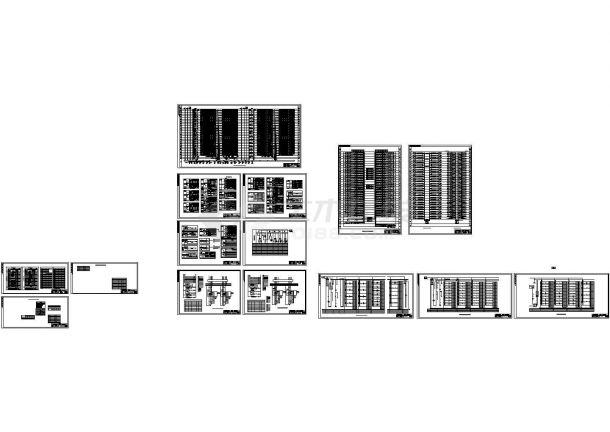某一类综合性高层建筑配电设计cad全套电气施工图纸（含负荷计算书、照度计算书）-图二