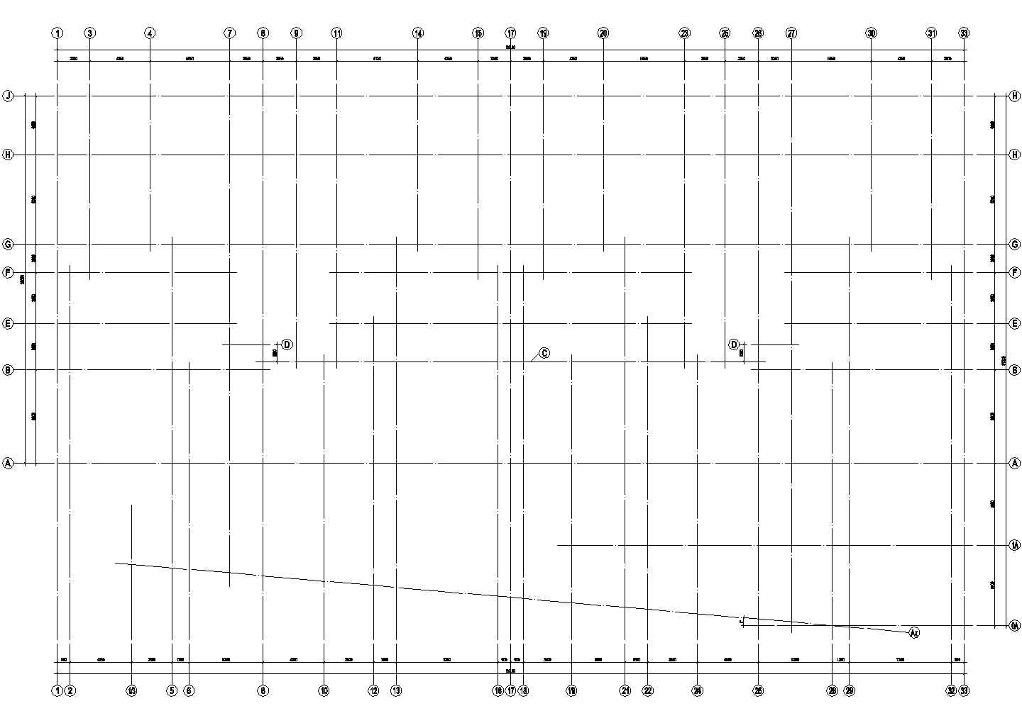 深圳某21层框架剪力墙结构施工设计图