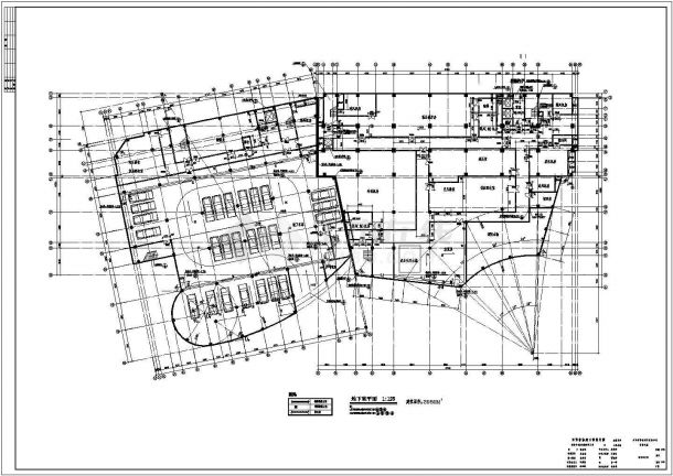 扬州市苏州路开原酒店建筑全套施工设计CAD图纸-图一