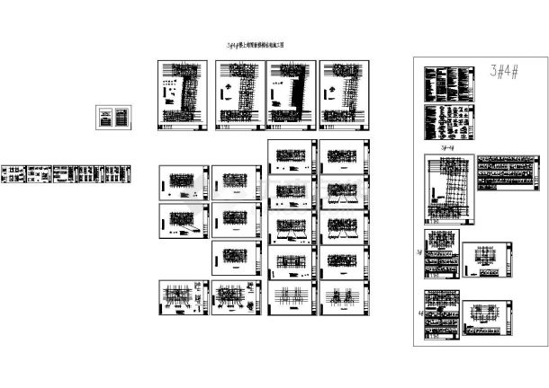两栋26层剪力墙结构住宅楼地上部分结构CAD施工图-图一
