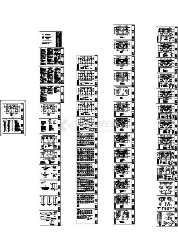 地上24层剪力墙结构住宅楼结构施工图（地下一层），48张图纸-图一