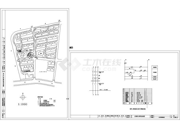 小区照明系统图cad施工图设计-图二