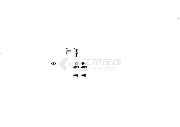 时尚双层叠加别墅样板房装修施工图-图一