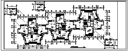 某十二层带地下二层安置房给排水施工cad图(含给水排水、消防系统设计)-图一