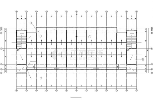 某四层食堂设计建筑设计施工图纸-图二