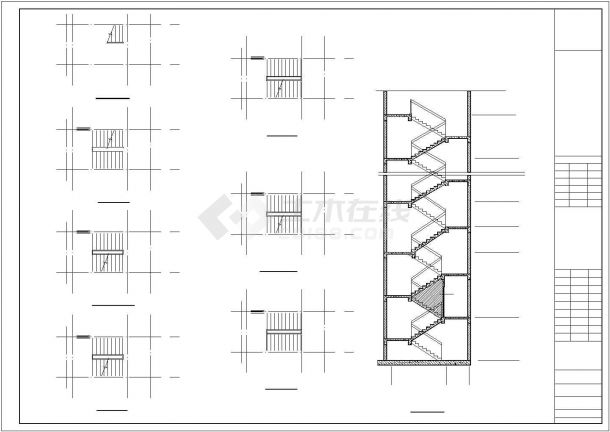 某六层框架住宅楼设计方案CAD图纸-图一