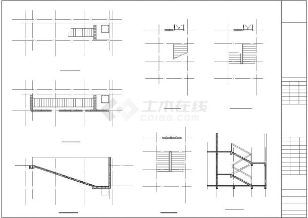 某六层框架住宅楼设计方案CAD图纸-图二
