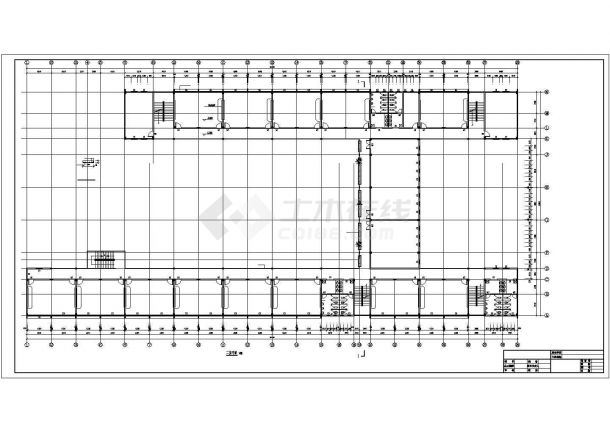 某四层框架综合教学楼设计方案CAD图纸-图二